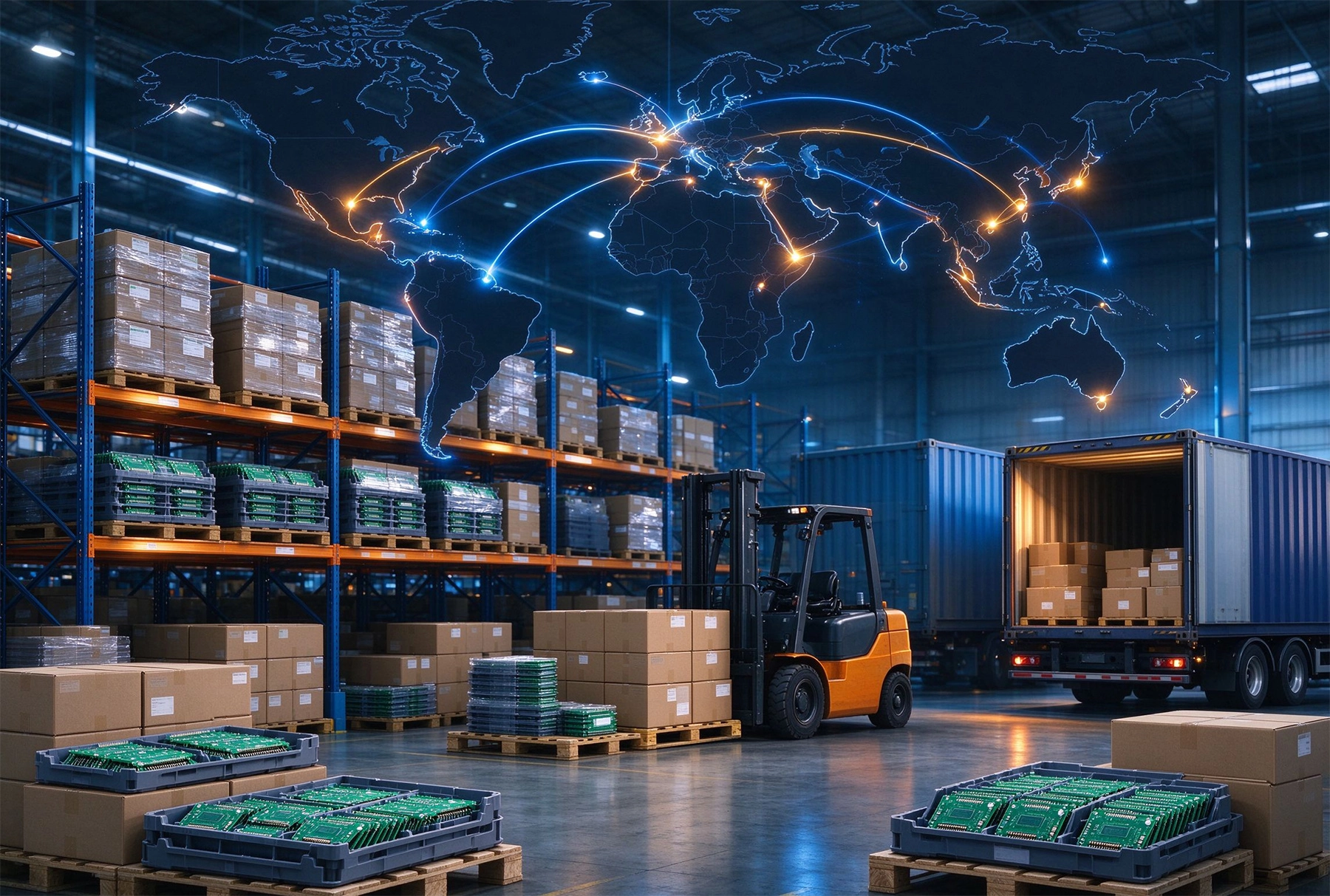 Managing Logistics and Distribution in High Volume Turnkey PCBA